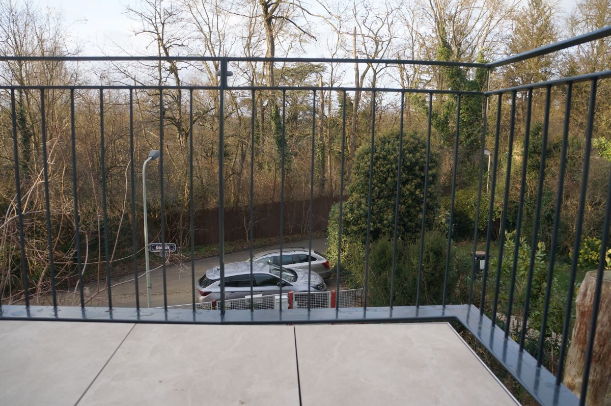 Detail des Terrassengeländers